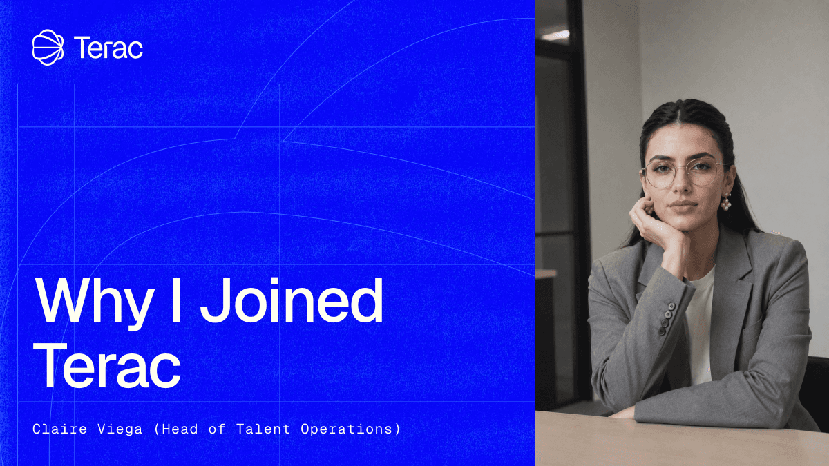 Portrait of Claire Cavallini, Head of Talent Ops at Terac