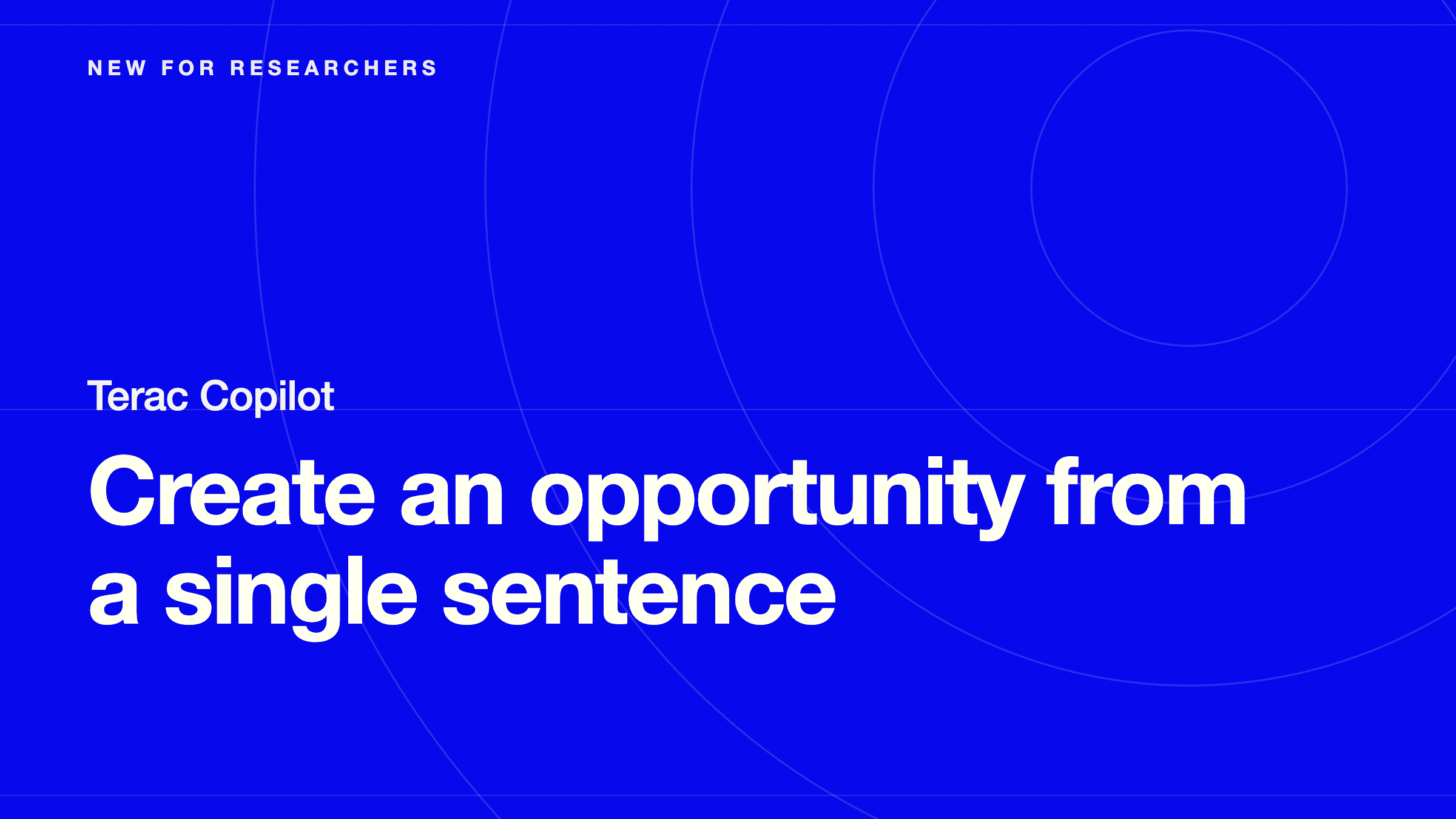 Create an Opportunity from a Single Sentence