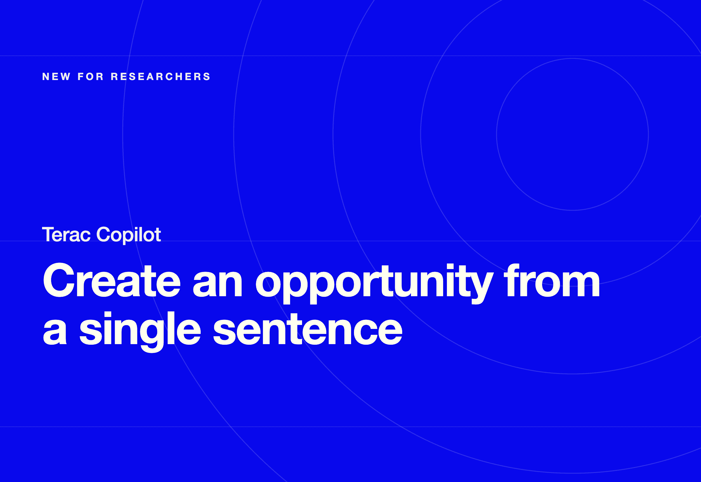 Create an Opportunity from a Single Sentence