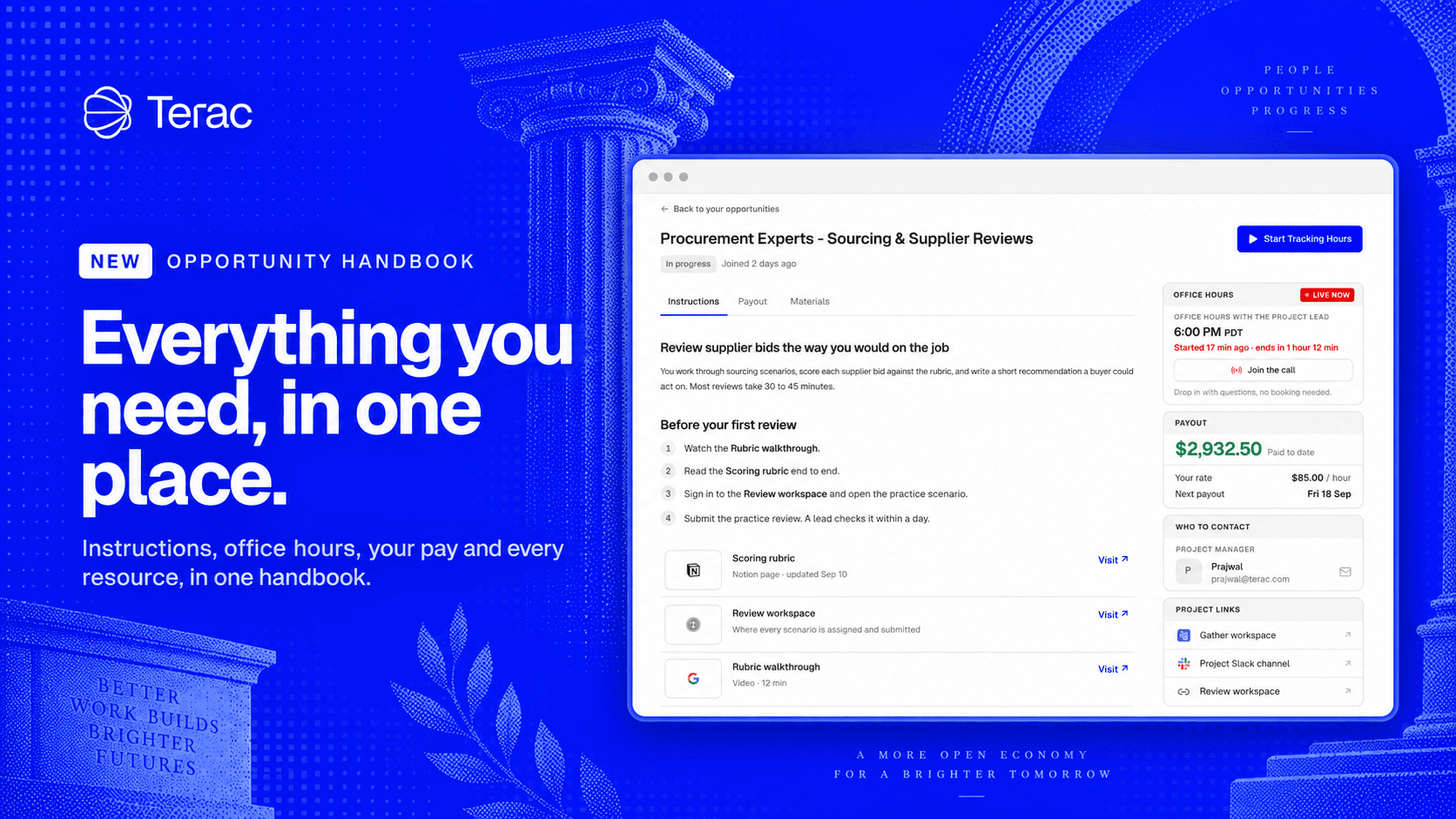 Introducing the Opportunity Handbook